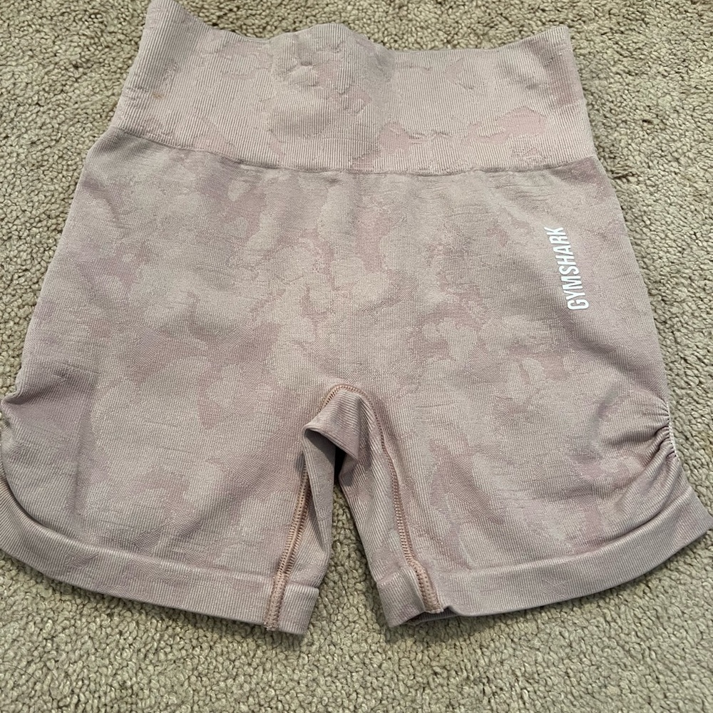 Blush pink gymshark shorts